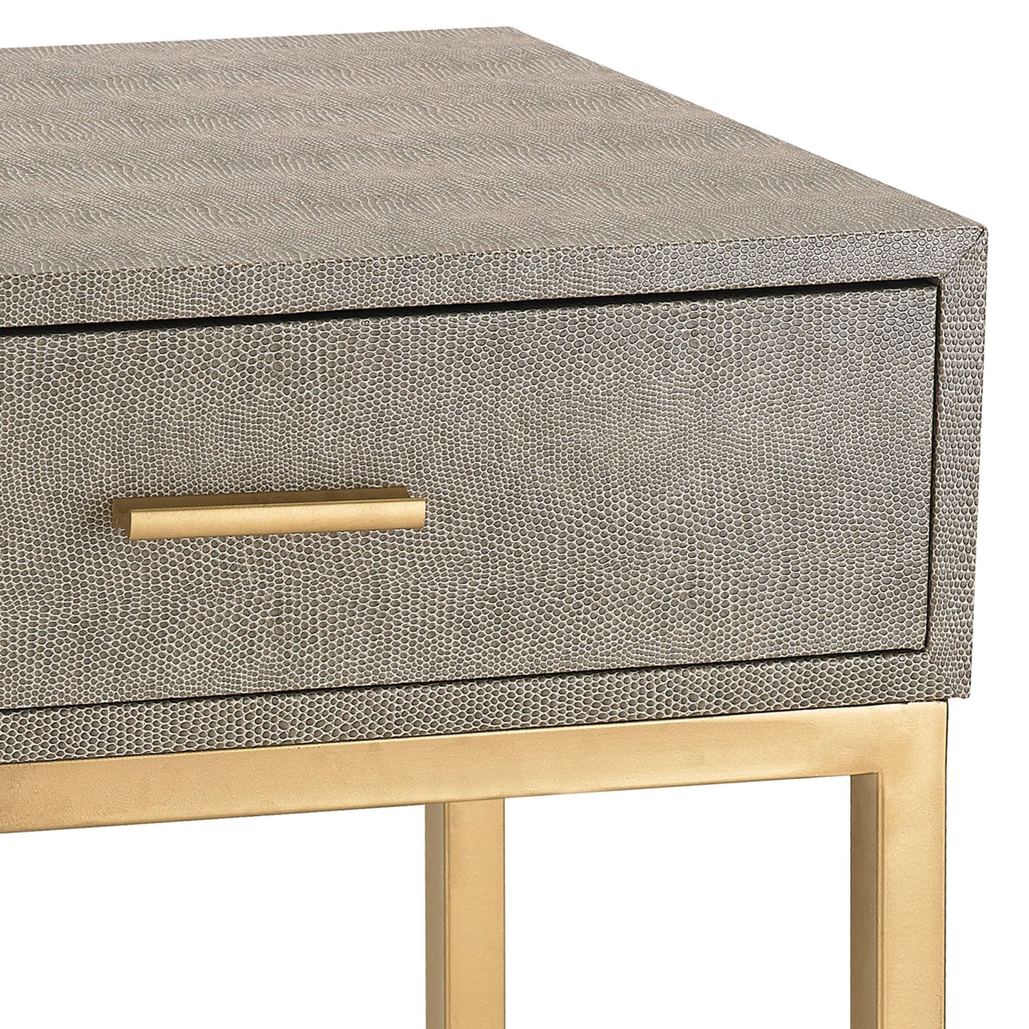 180-010 - Shagreen Accent Table - Gray