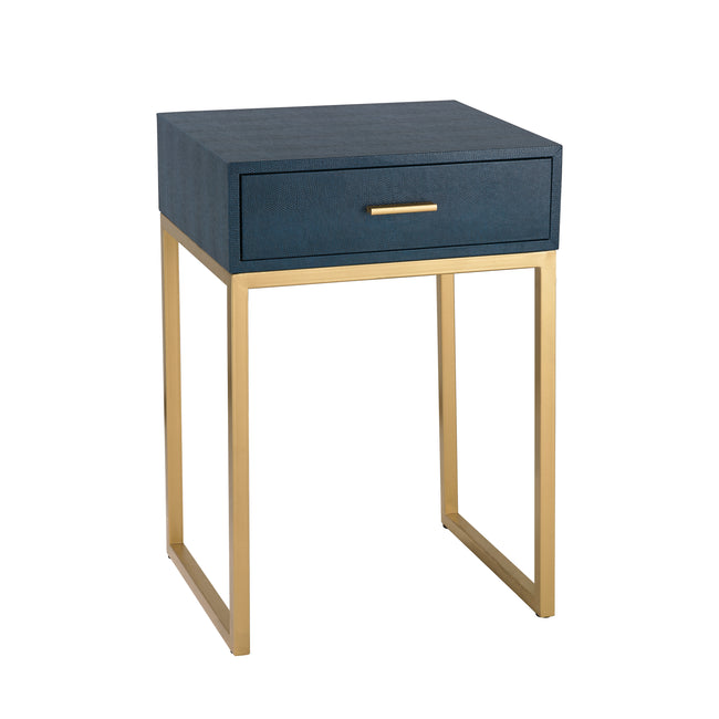 180-011 - Shagreen Accent Table - Navy