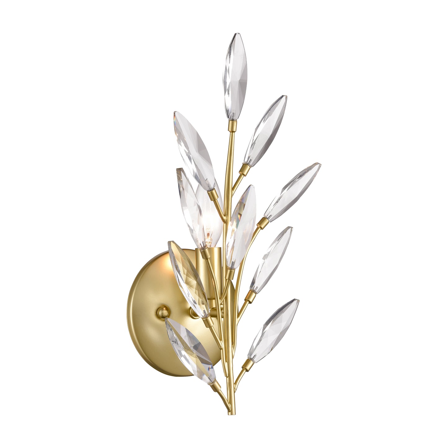 18301/1 - Flora Grace 14'' High 1-Light Sconce - Champagne Gold