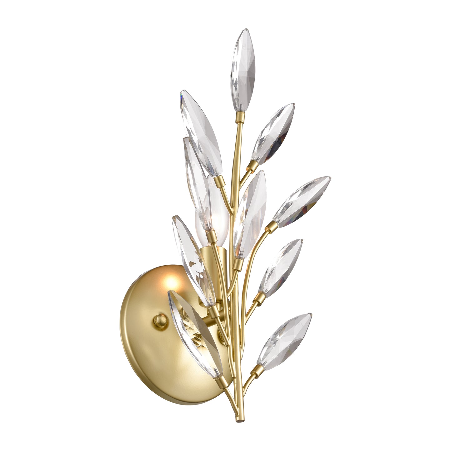 18301/1 - Flora Grace 14'' High 1-Light Sconce - Champagne Gold