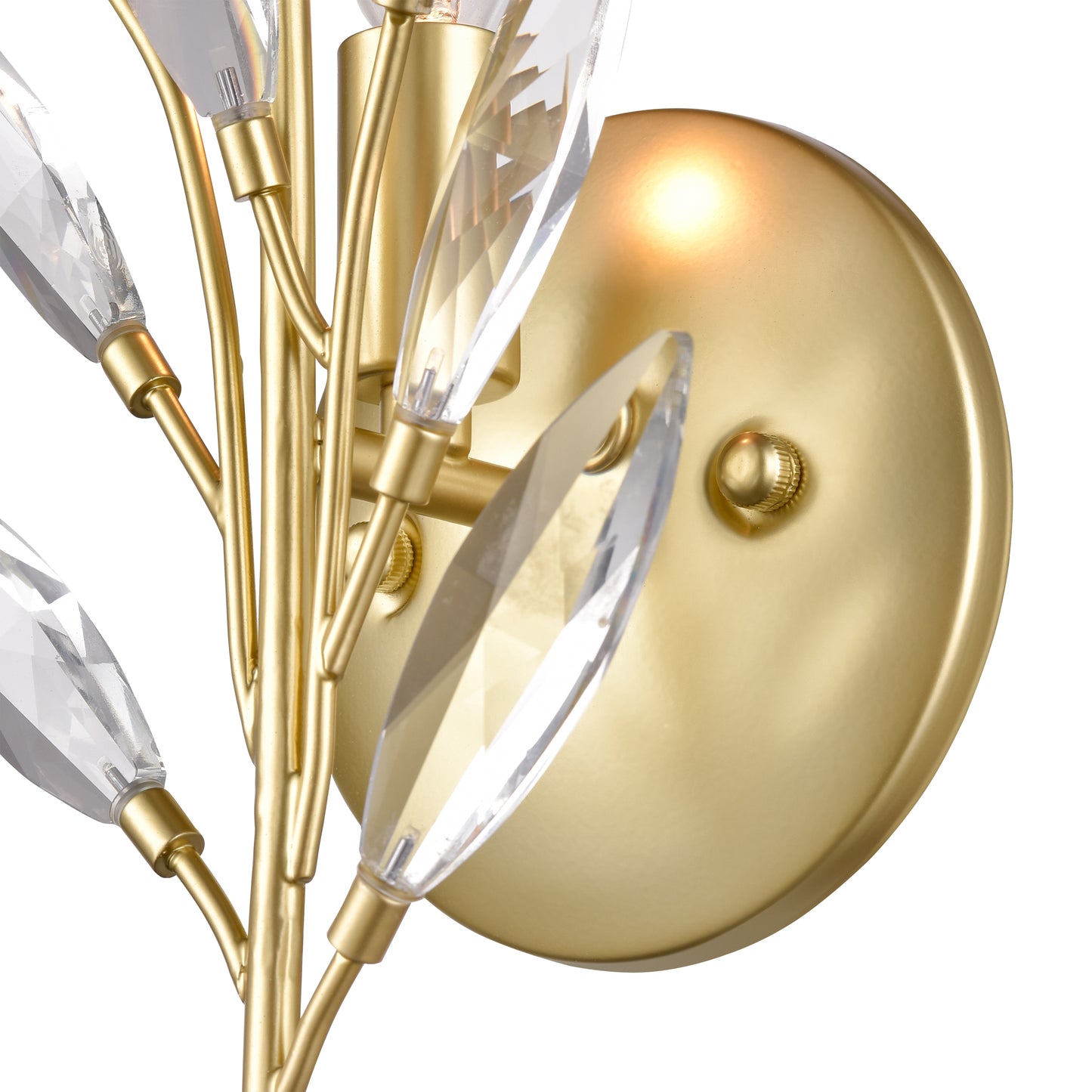 18301/1 - Flora Grace 14'' High 1-Light Sconce - Champagne Gold