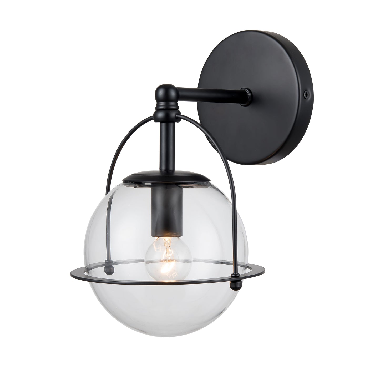 18430/1 - Langford 10'' High 1-Light Sconce - Matte Black