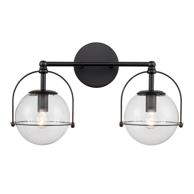 18431/2 - Langford 17'' Wide 2-Light Vanity Light - Matte Black