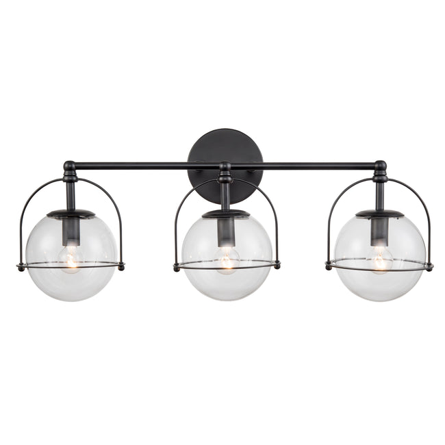 18432/3 - Langford 24'' Wide 3-Light Vanity Light - Matte Black