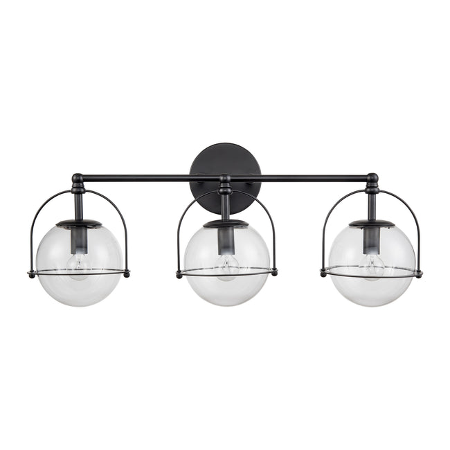 18432/3 - Langford 24'' Wide 3-Light Vanity Light - Matte Black