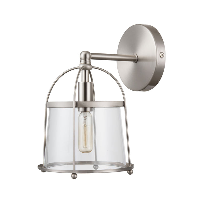 18460/1 - Merrick 10'' High 1-Light Sconce - Satin Nickel