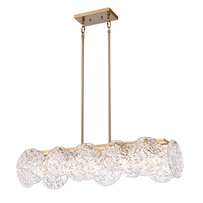 18577/5 - Ensemble 33'' Wide 5-Light Linear Chandelier - Satin Brass