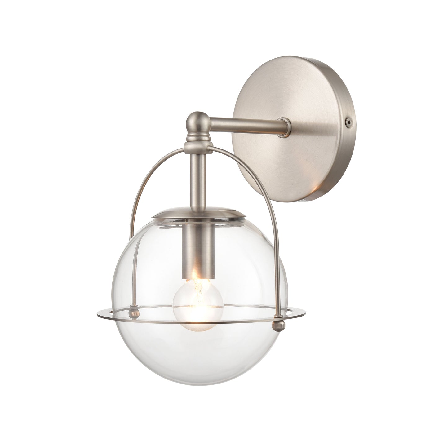 18630/1 - Langford 10'' High 1-Light Sconce - Satin Nickel