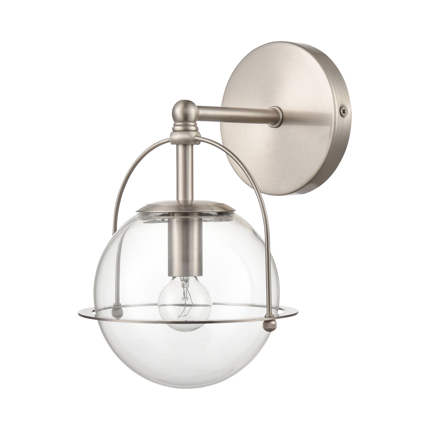 18630/1 - Langford 10'' High 1-Light Sconce - Satin Nickel