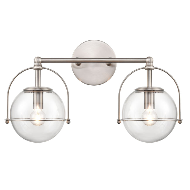 18631/2 - Langford 17'' Wide 2-Light Vanity Light - Satin Nickel