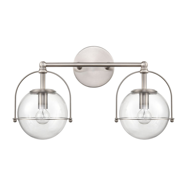 18631/2 - Langford 17'' Wide 2-Light Vanity Light - Satin Nickel