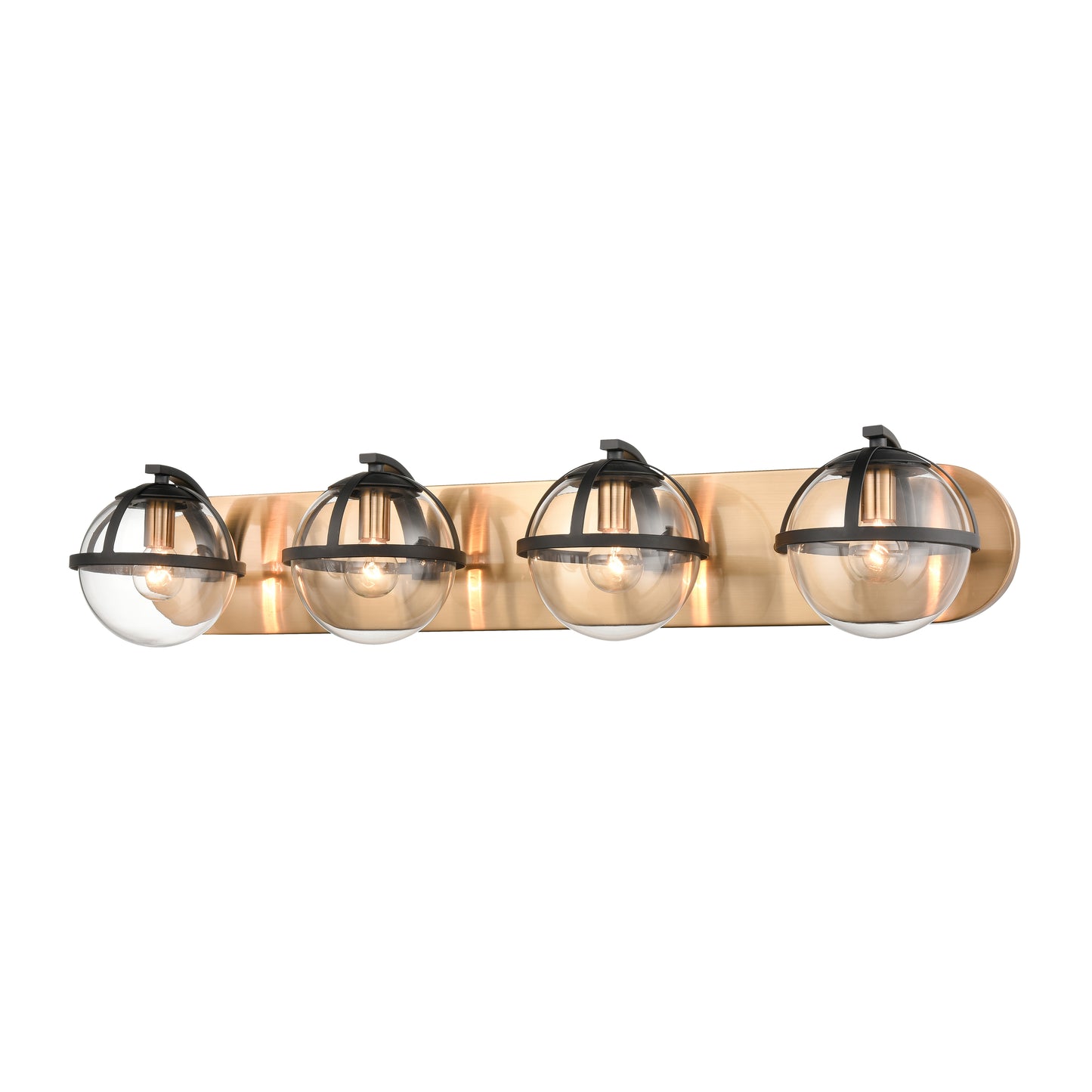 18653/4 - Davenay 31'' Wide 4-Light Vanity Light - Satin Brass