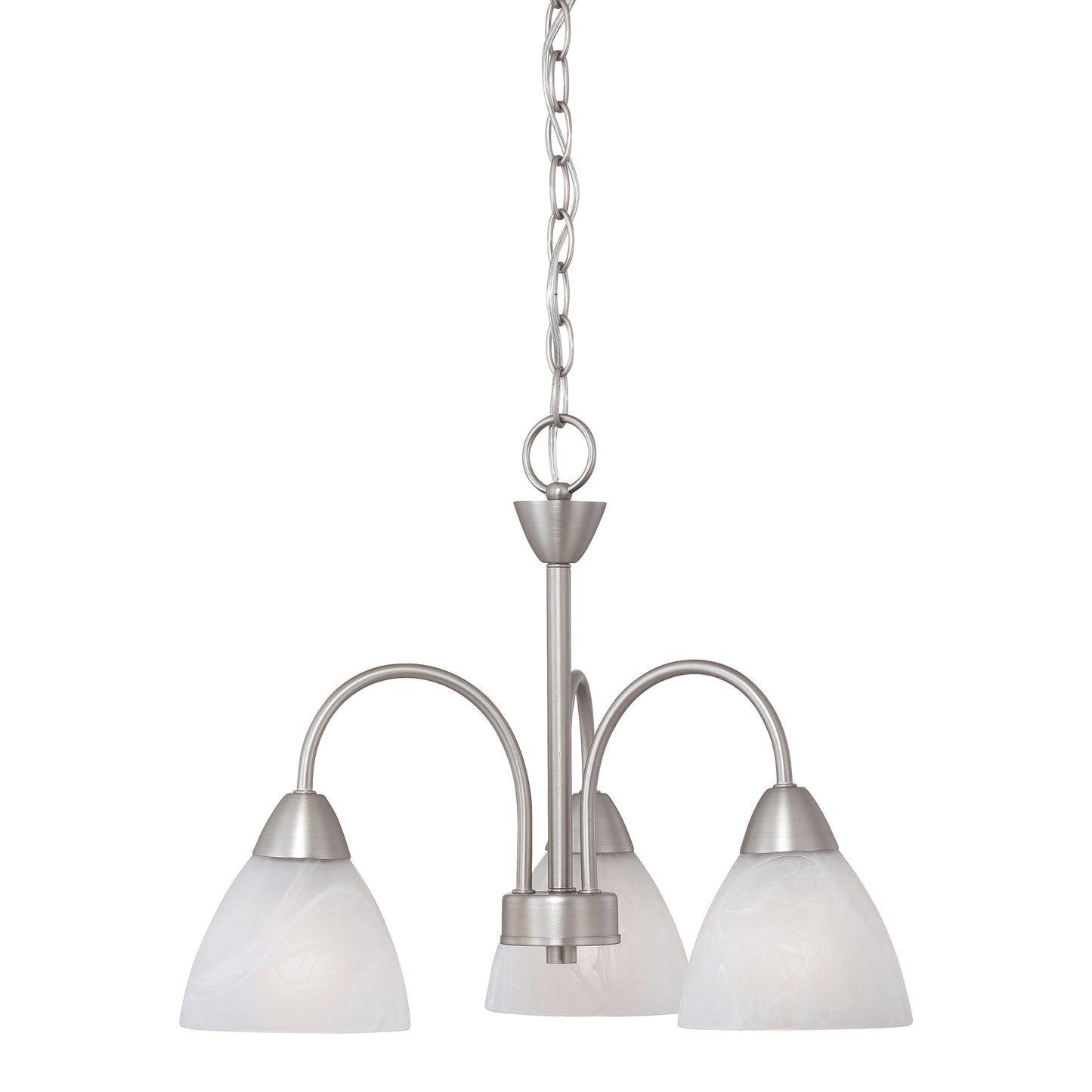 190005117 - Tia 17.75'' Wide 3-Light Chandelier - Matte Nickel