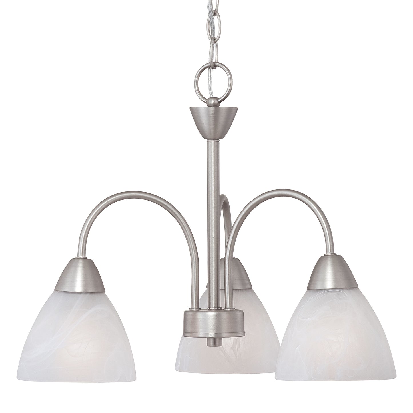 190005117 - Tia 17.75'' Wide 3-Light Chandelier - Matte Nickel