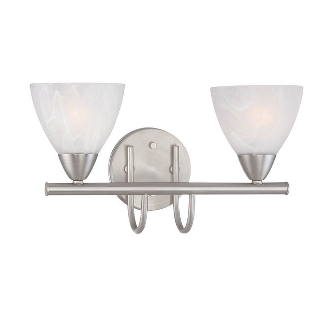 190016117 - Tia 15.75'' Wide 2-Light Vanity Light - Matte Nickel