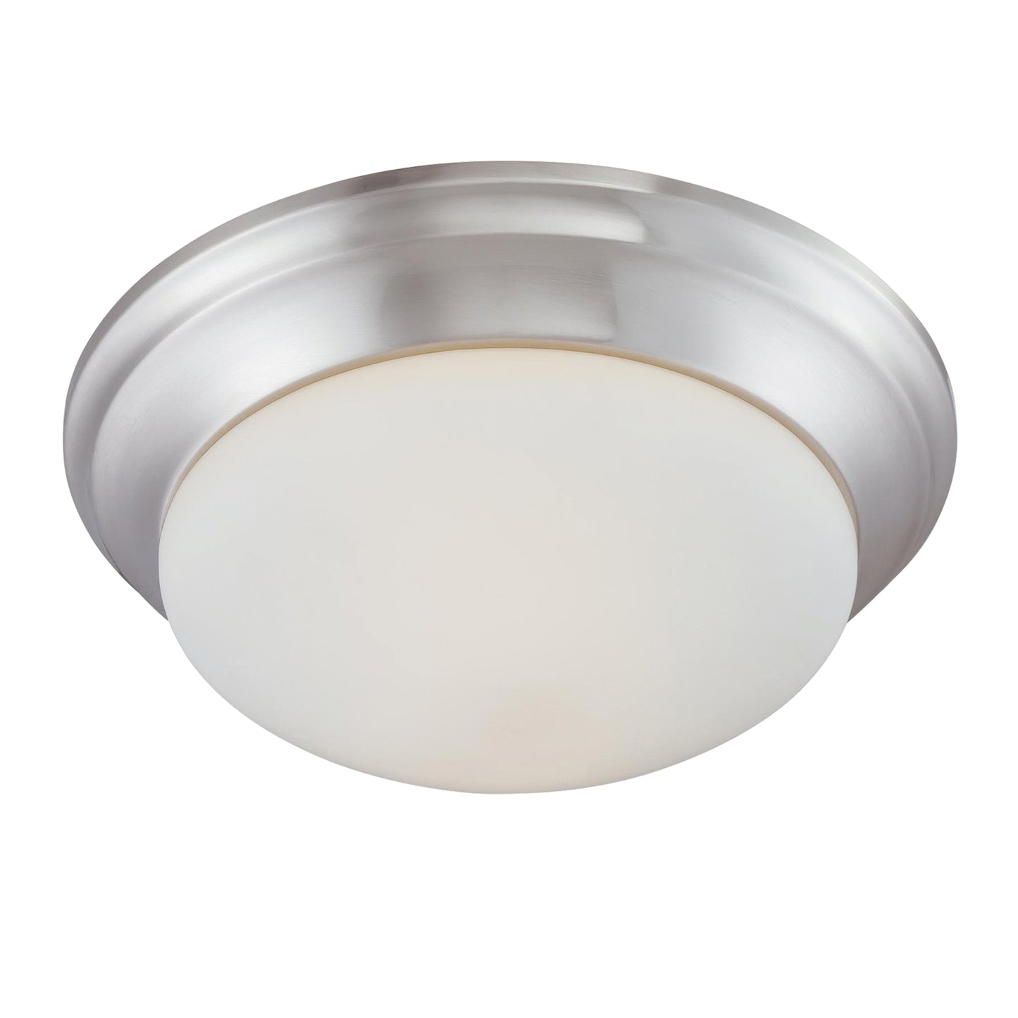 190033217 - Ceiling Essentials 15'' Wide 2-Light Flush Mount - Brushed Nickel