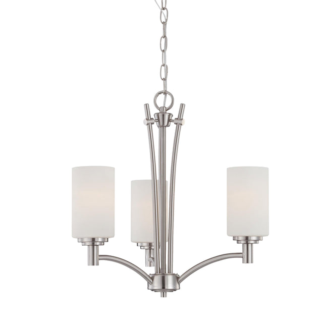 190040217 - Pittman 20'' Wide 3-Light Chandelier - Brushed Nickel