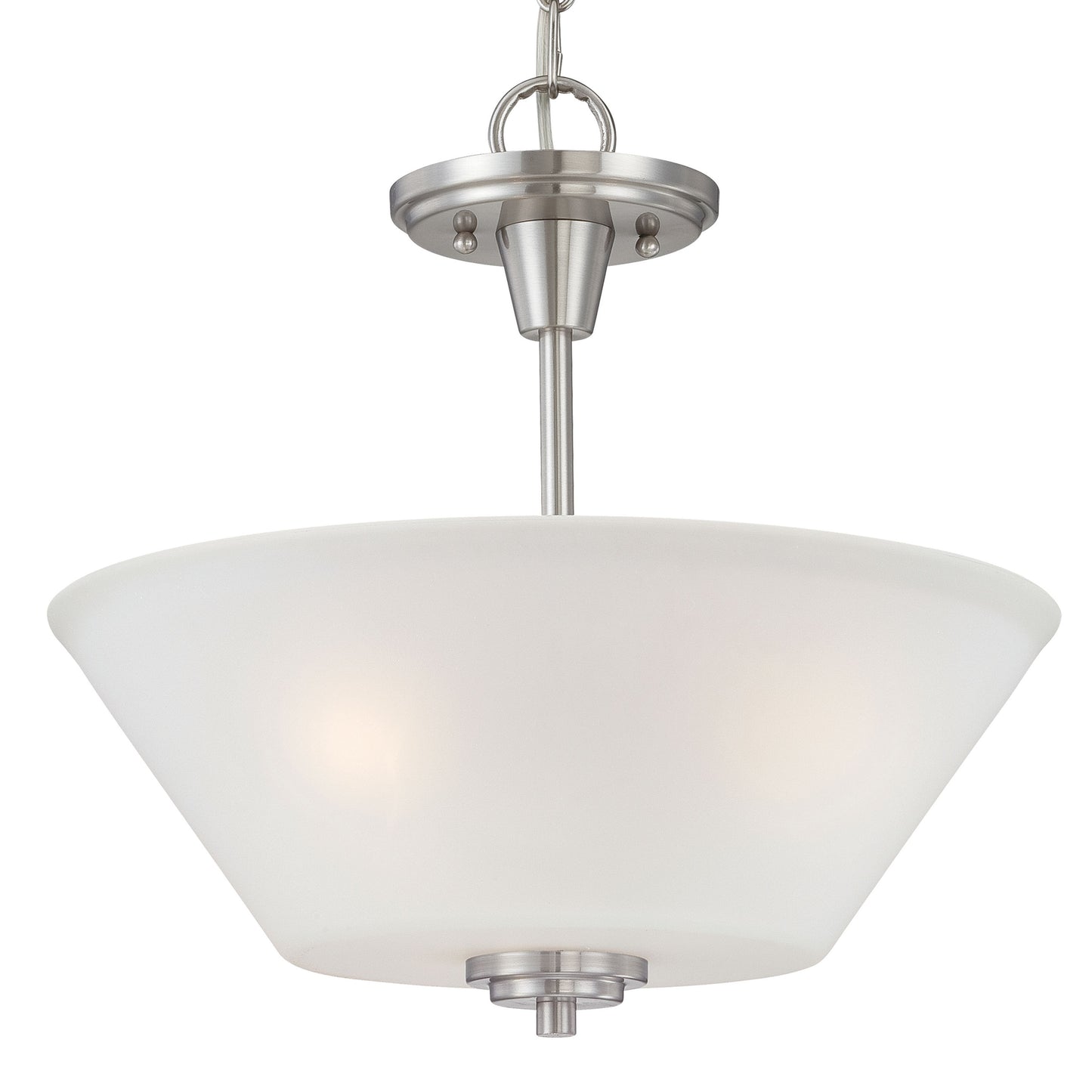 190043217 - Pittman 15'' Wide 2-Light Pendant - Brushed Nickel