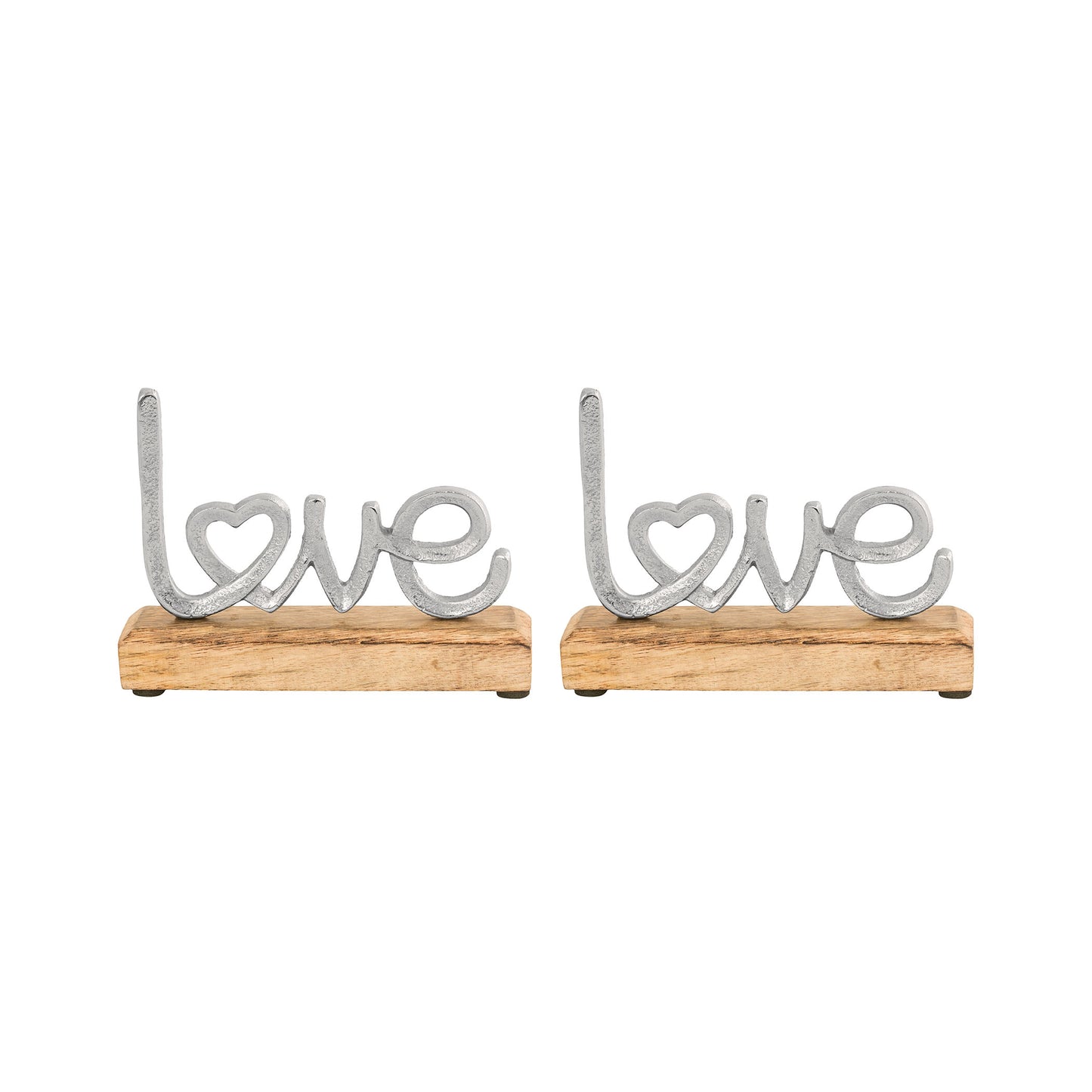 201370/S2 - Love Table Decor (Set of 2)