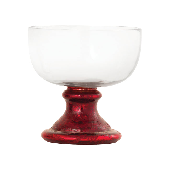 209048 - Melrose Bowl - Small Antique Red Artifact and Clear