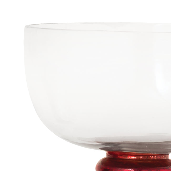 209048 - Melrose Bowl - Small Antique Red Artifact and Clear