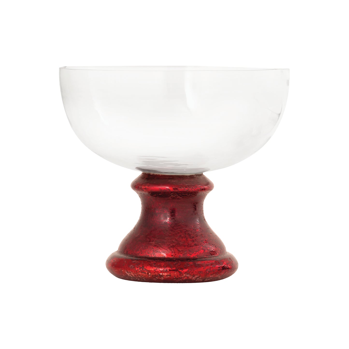 209055 - Melrose Bowl - Large Antique Red Artifact and Clear