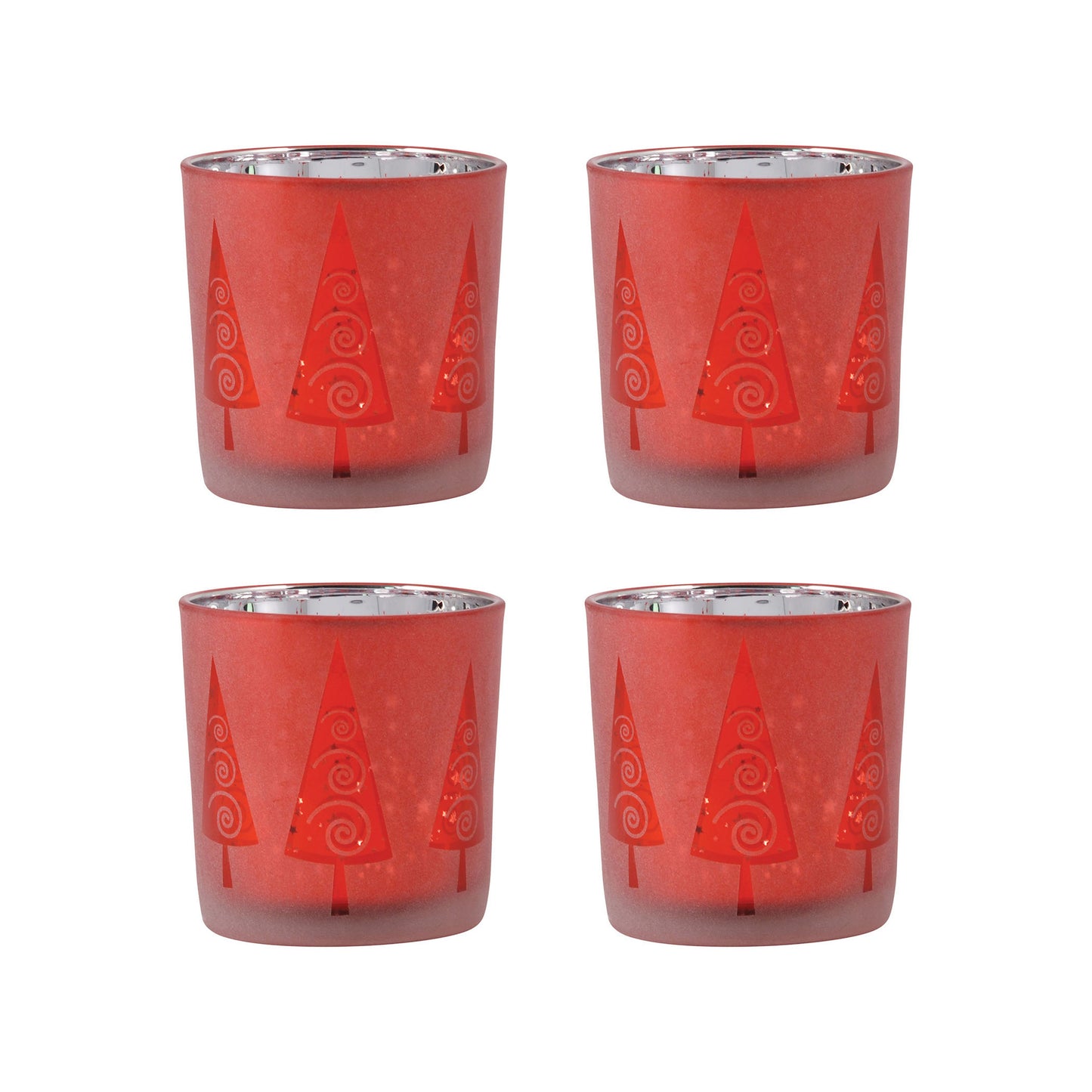 209215 - Modern Tree Votives (Set of 2)