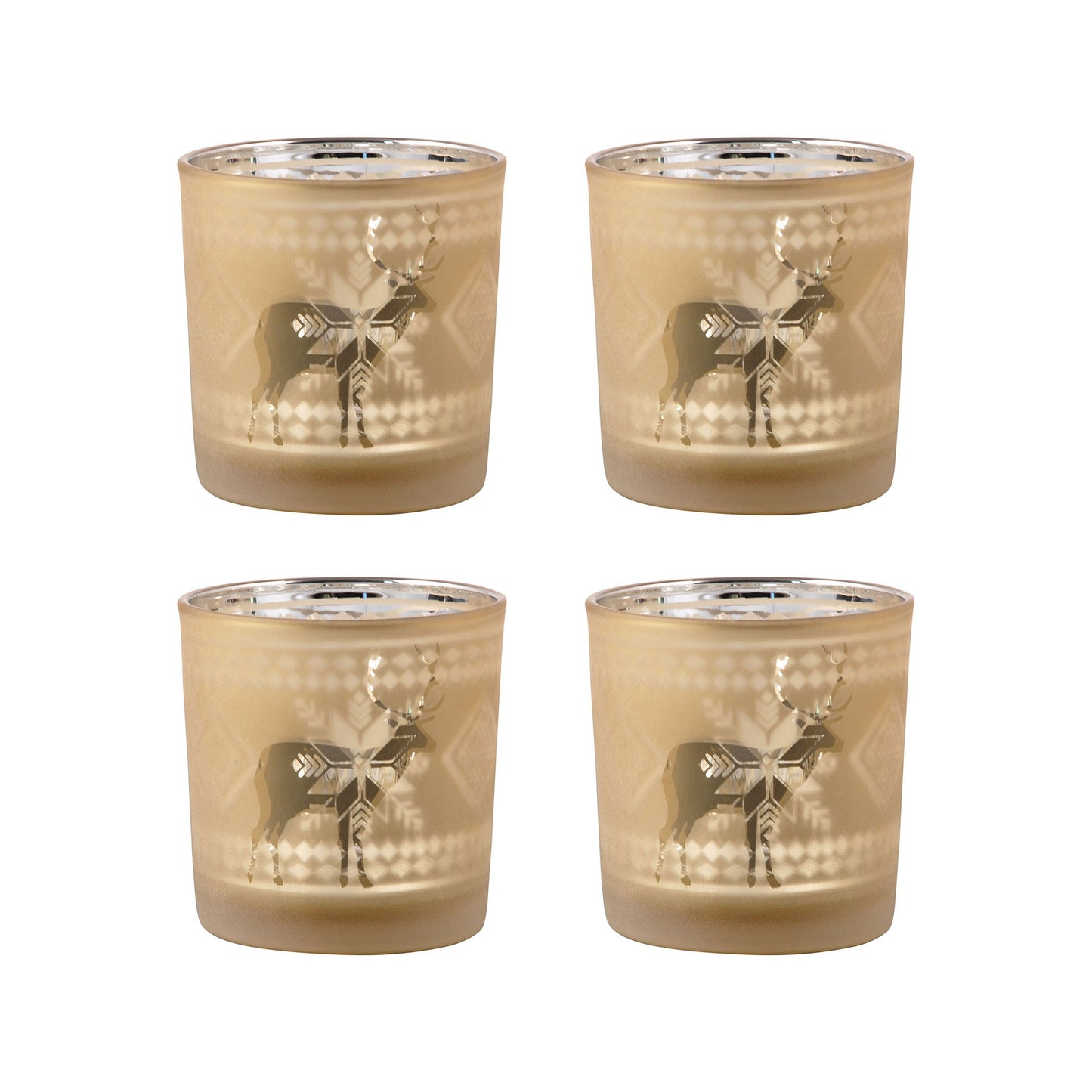 209239 - Reindeer Votives Holders (Set of 2)