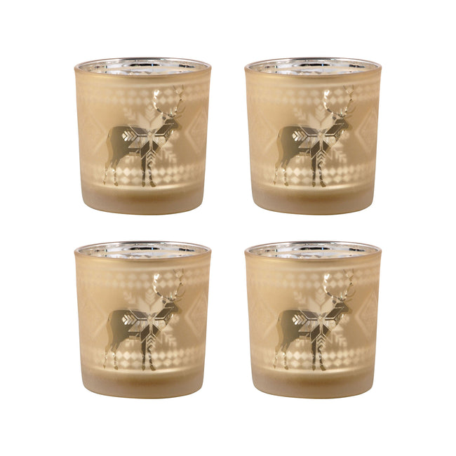 209239 - Reindeer Votives Holders (Set of 2)