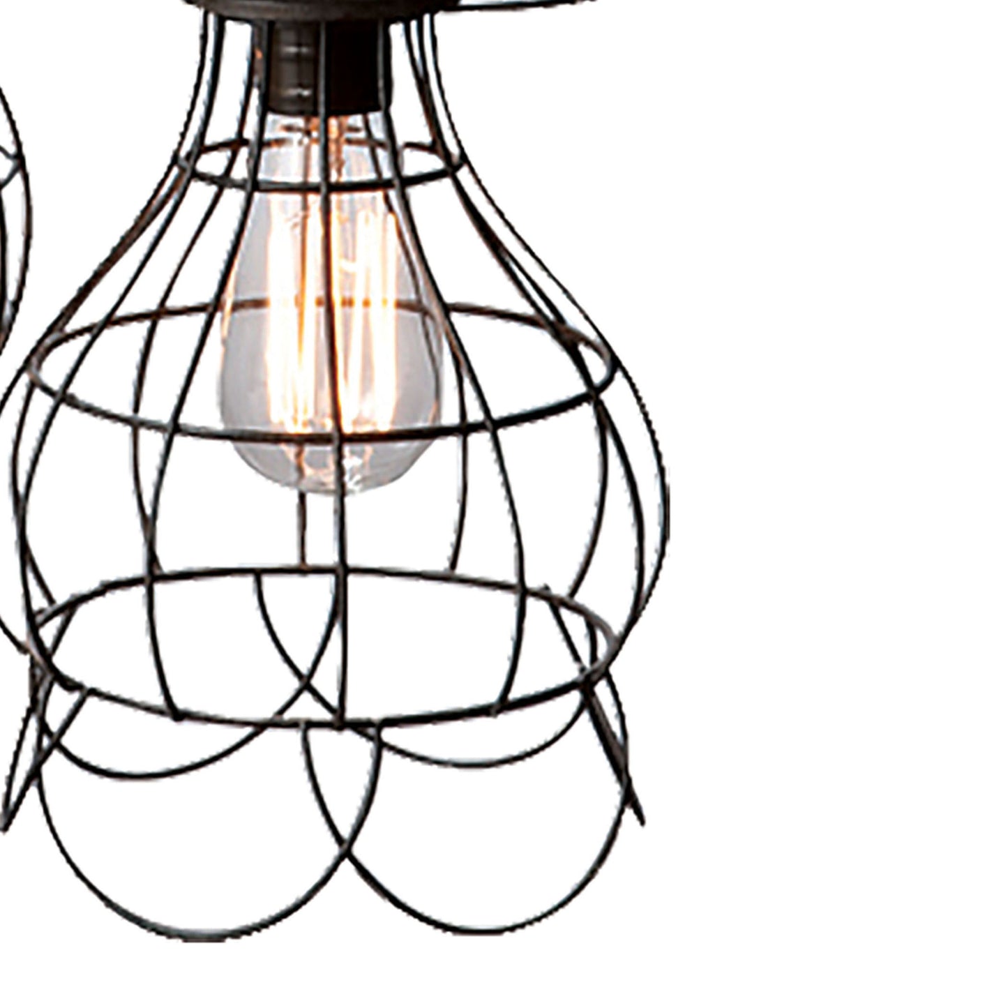 225031 - Wire 6'' Wide 5-Light Multi Pendant - Oil Rubbed Bronze