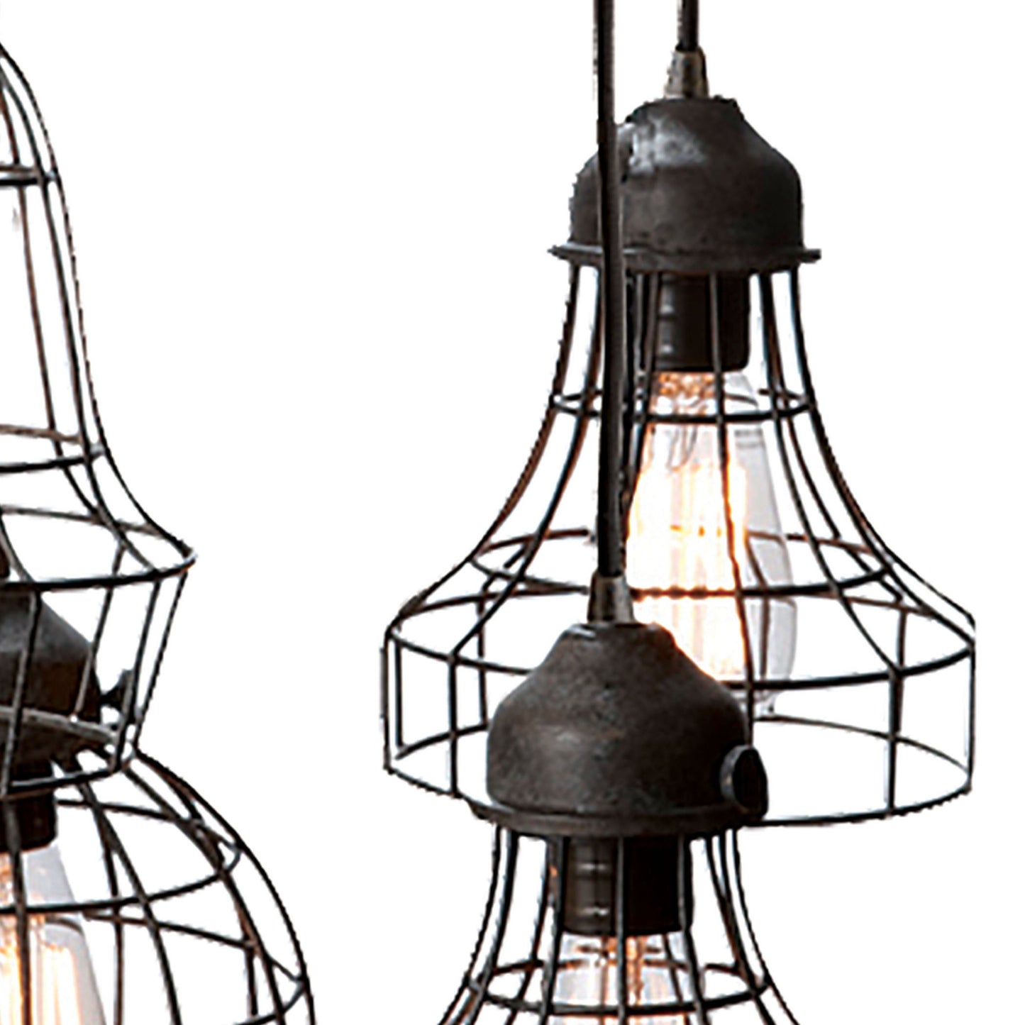 225031 - Wire 6'' Wide 5-Light Multi Pendant - Oil Rubbed Bronze