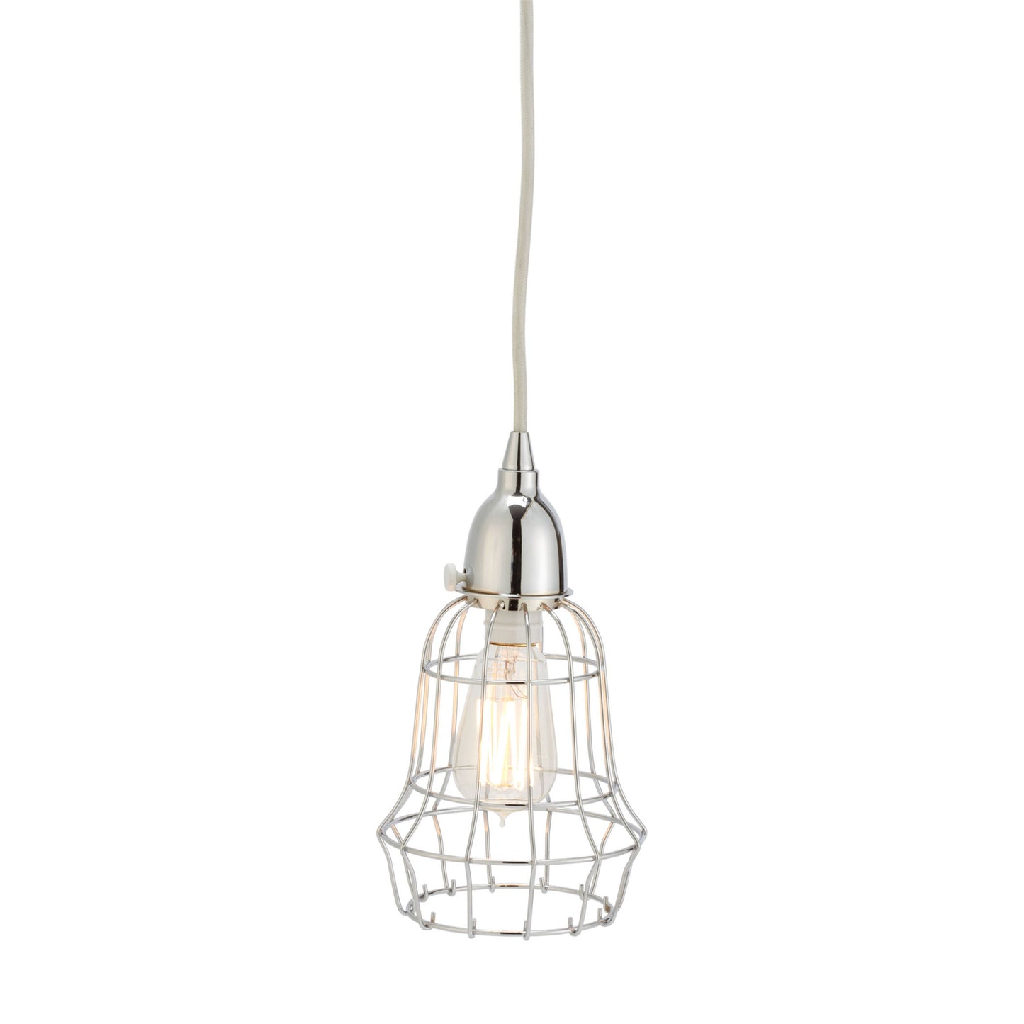 225040 - Wire 6'' Wide 1-Light Mini Pendant - Silver