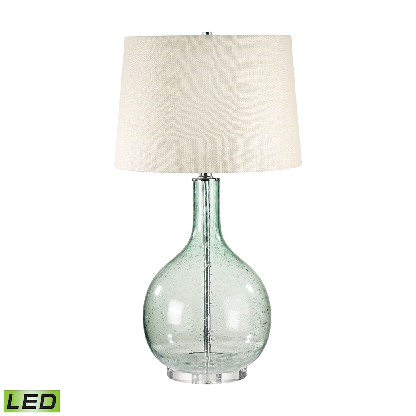 230G-LED - Glass 28'' High 1-Light Table Lamp - Green