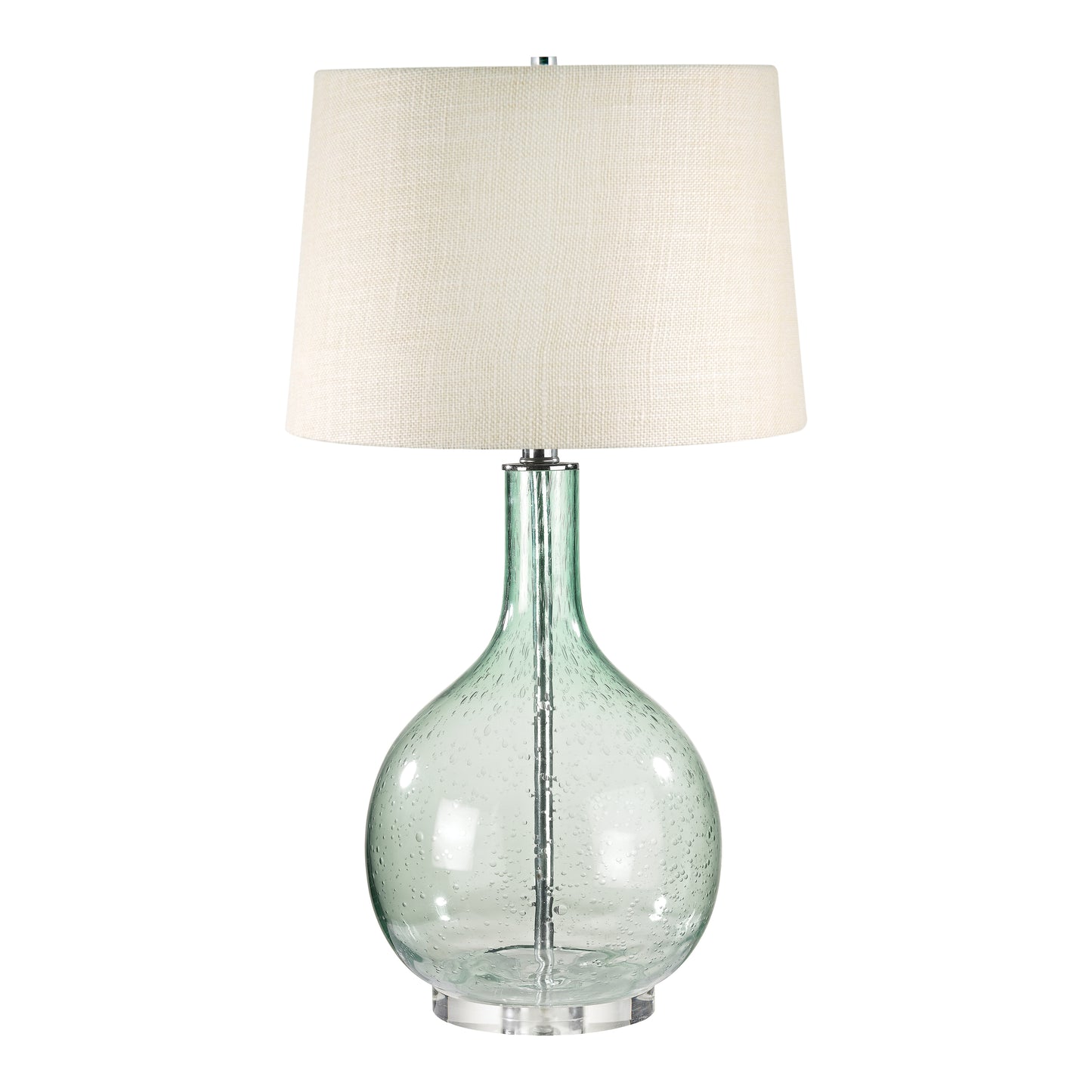 230G - Glass 28'' High 1-Light Table Lamp - Green