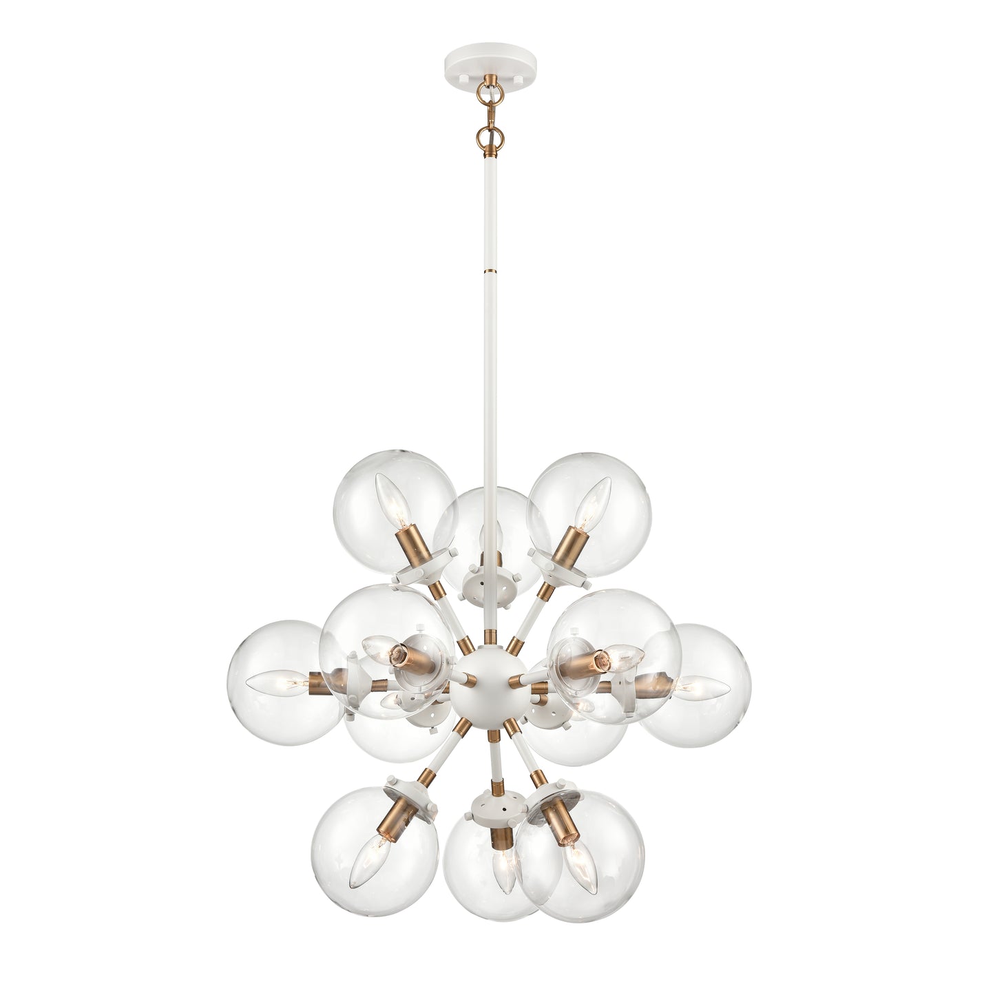 24440/12 - Boudreaux 25'' Wide 12-Light Chandelier - Matte White