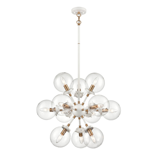 24440/12 - Boudreaux 25'' Wide 12-Light Chandelier - Matte White