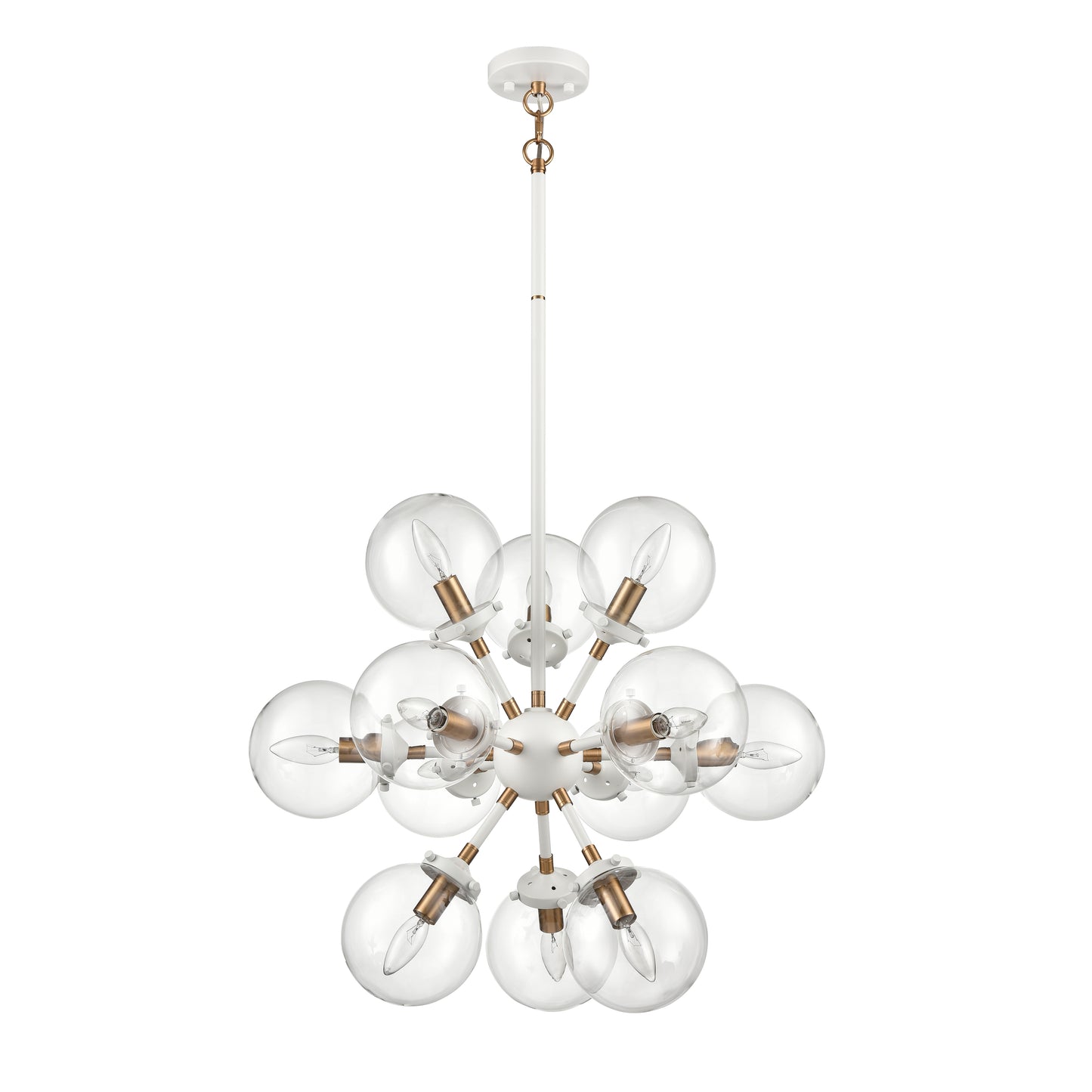 24440/12 - Boudreaux 25'' Wide 12-Light Chandelier - Matte White