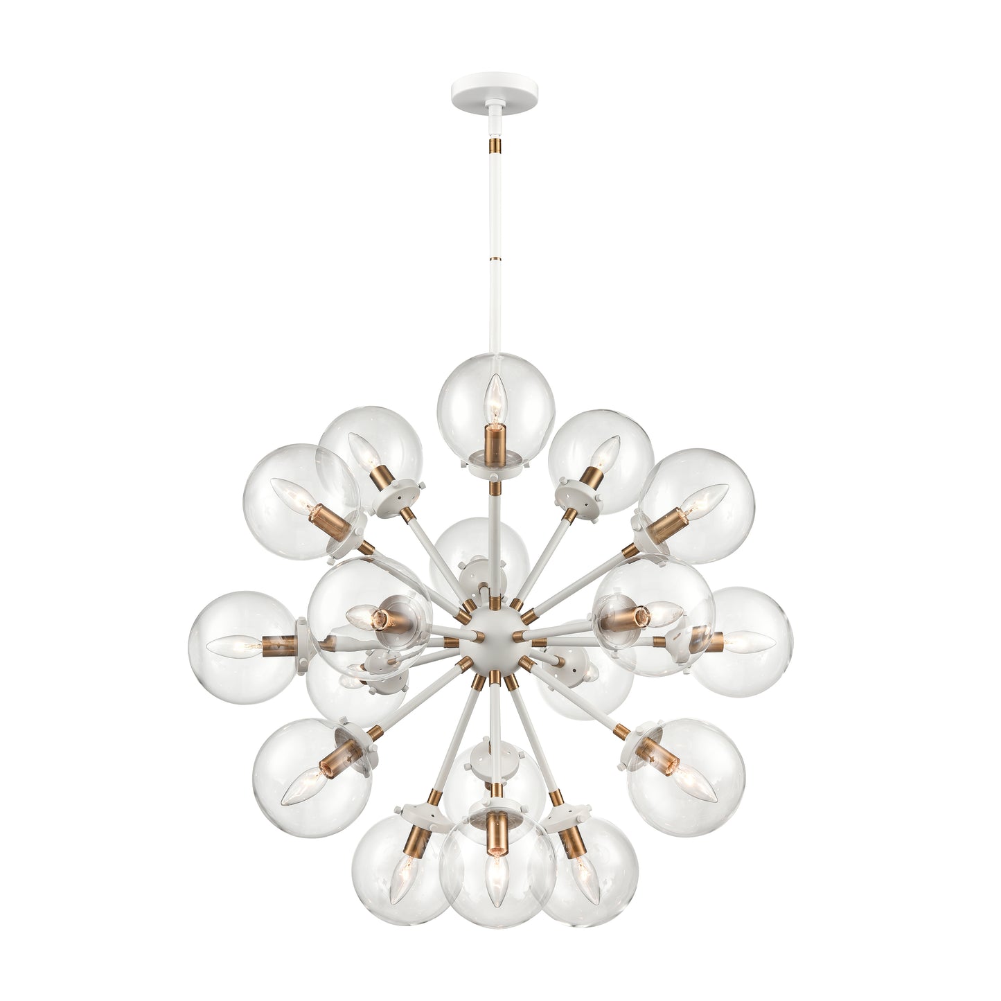 24441/18 - Boudreaux 32'' Wide 18-Light Chandelier - Matte White