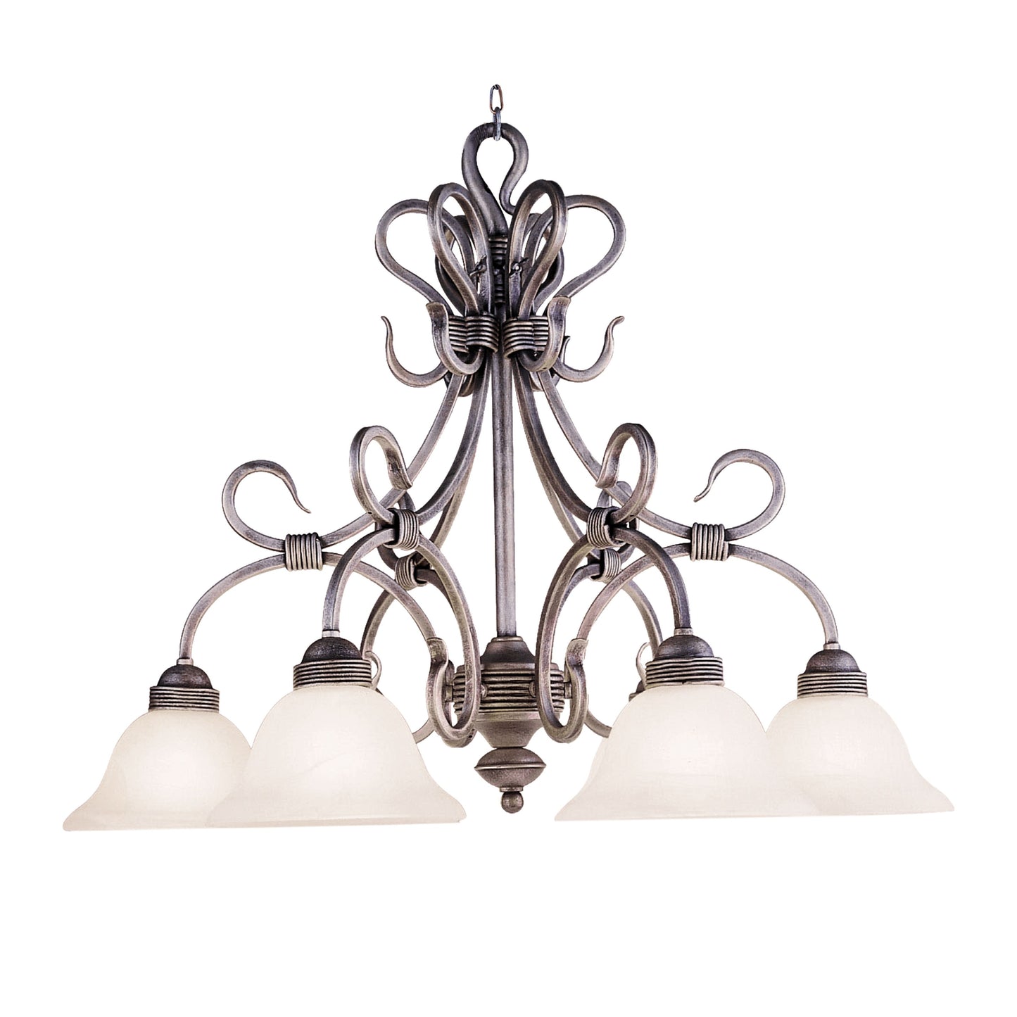 246-AS - Buckingham 29'' Wide 6-Light Chandelier - Antique Silver