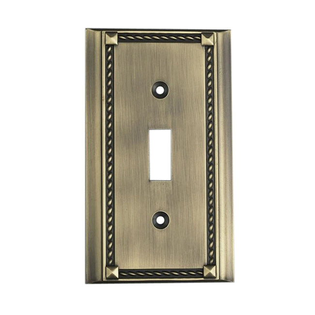 2501AB - Clickplate in Antique Brass - Single