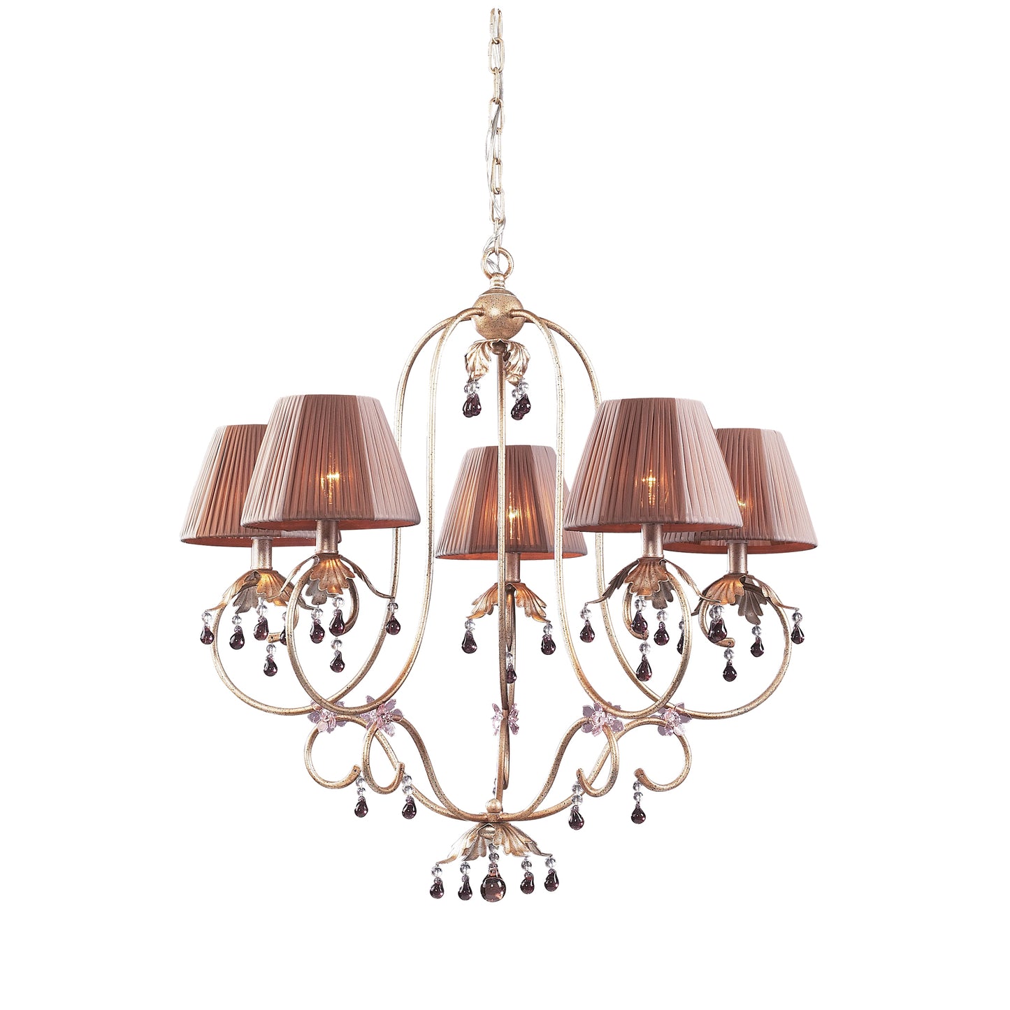 2705/5 - Olivissa 5-Light Chandelier in Bronzed Silver