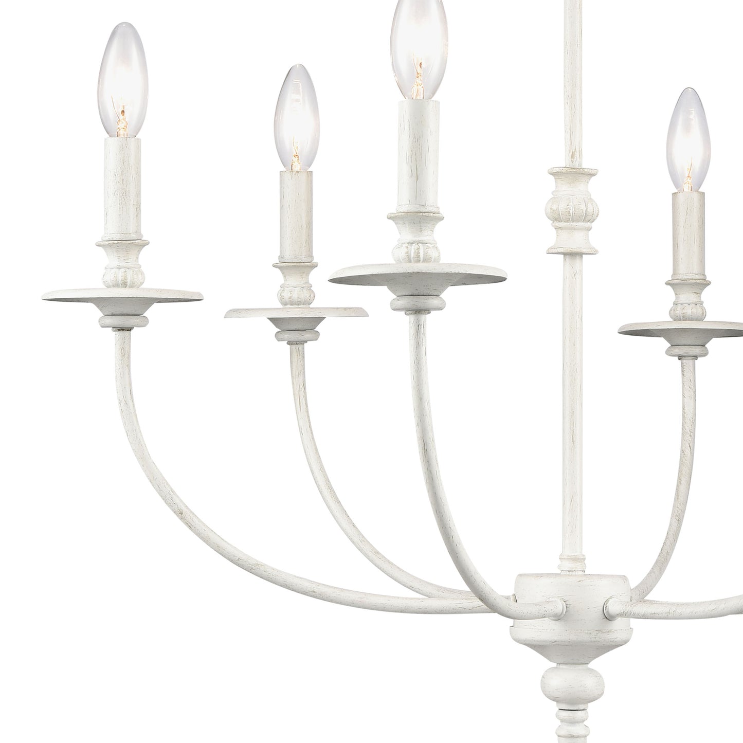 28902/6 - Hartford 25'' Wide 6-Light Chandelier - Farmhouse White