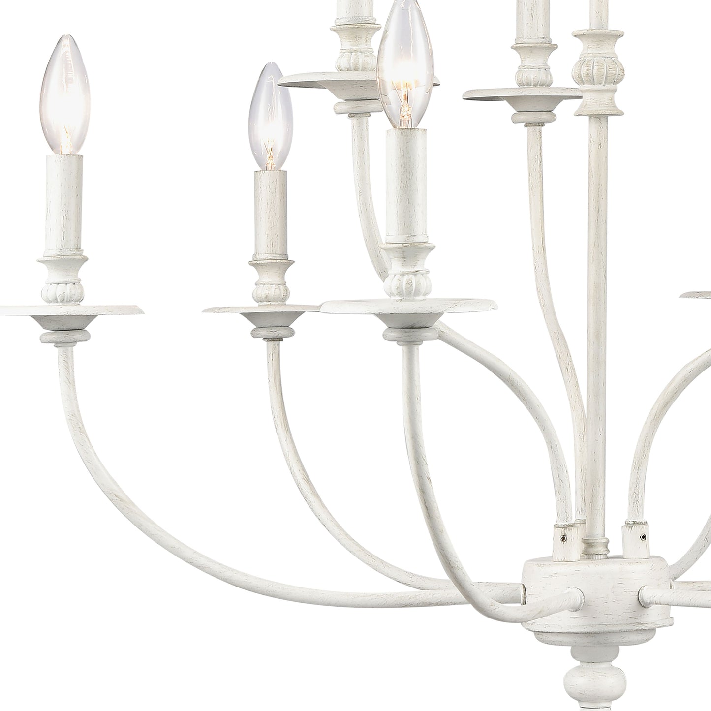 28903/6+3 - Hartford 29'' Wide 9-Light Chandelier - Farmhouse White