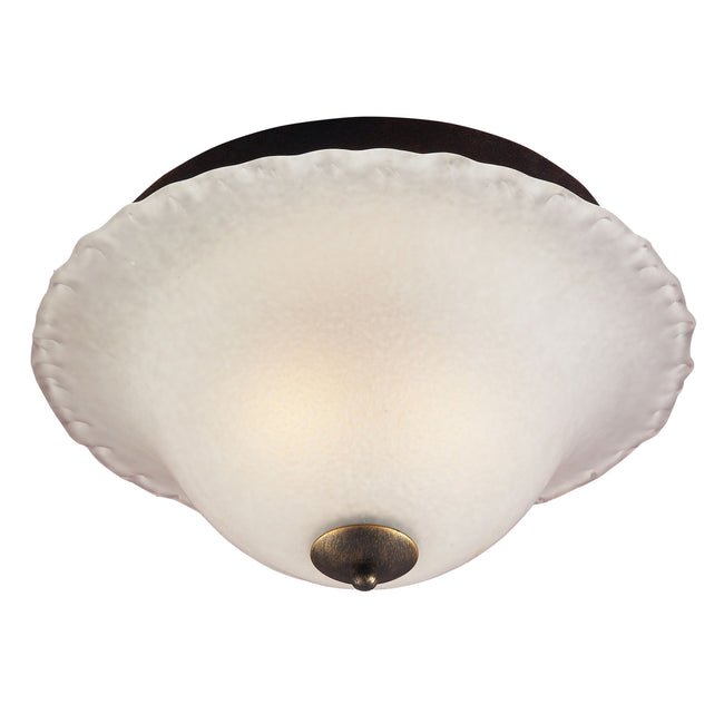 29230 - Allungare 15'' Wide 2-Light Flush Mount - Rust