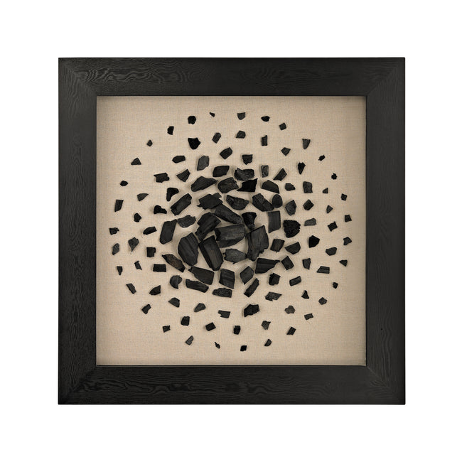 3168-025 - Black and White Carbon Dimensional Wall Art