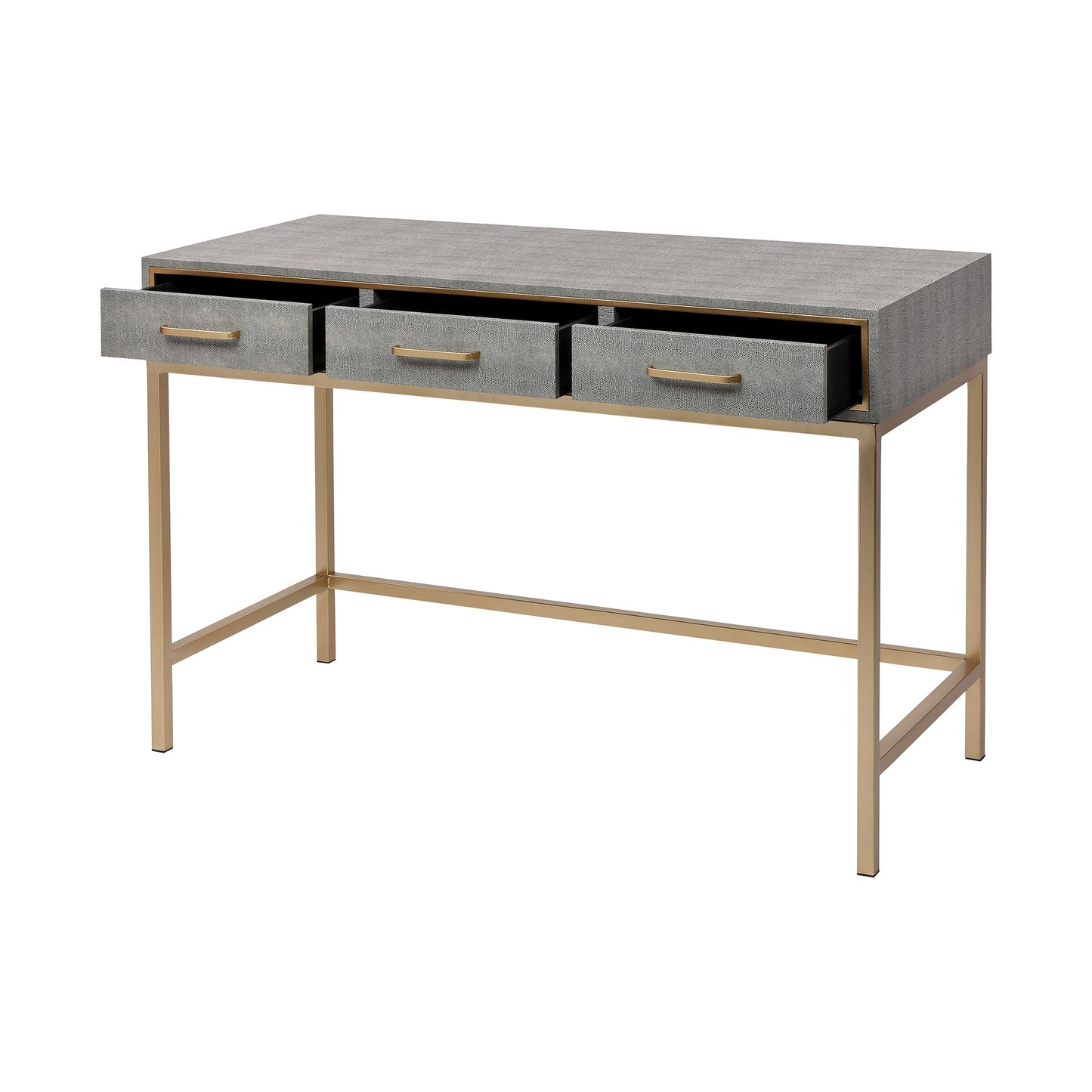 3169-101B - Sands Point Desk - 3 Drawer Gray