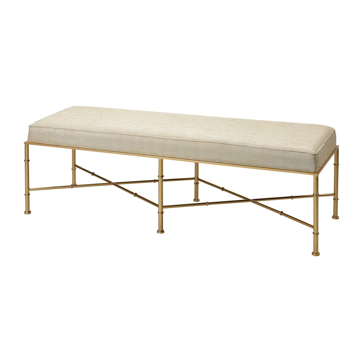 3169-135 - Gold Cane Bench - Stretcher Base