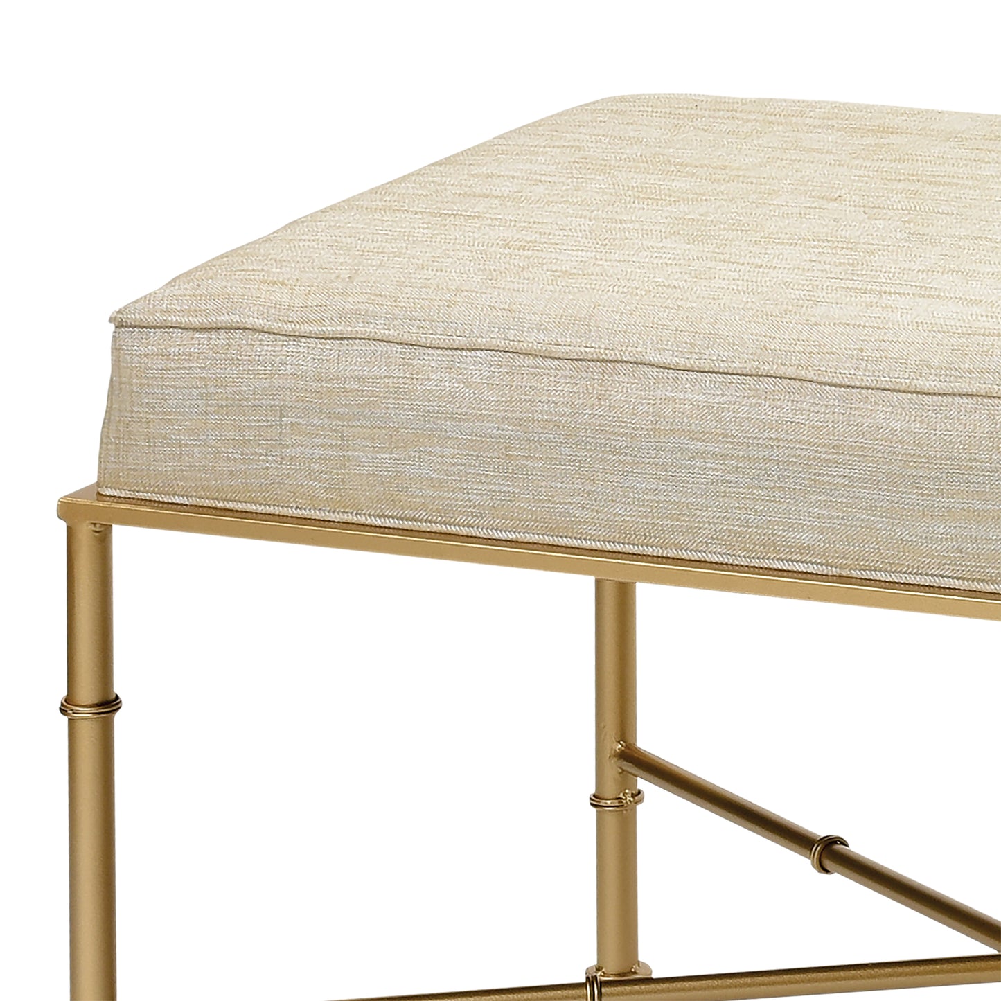 3169-135 - Gold Cane Bench - Stretcher Base