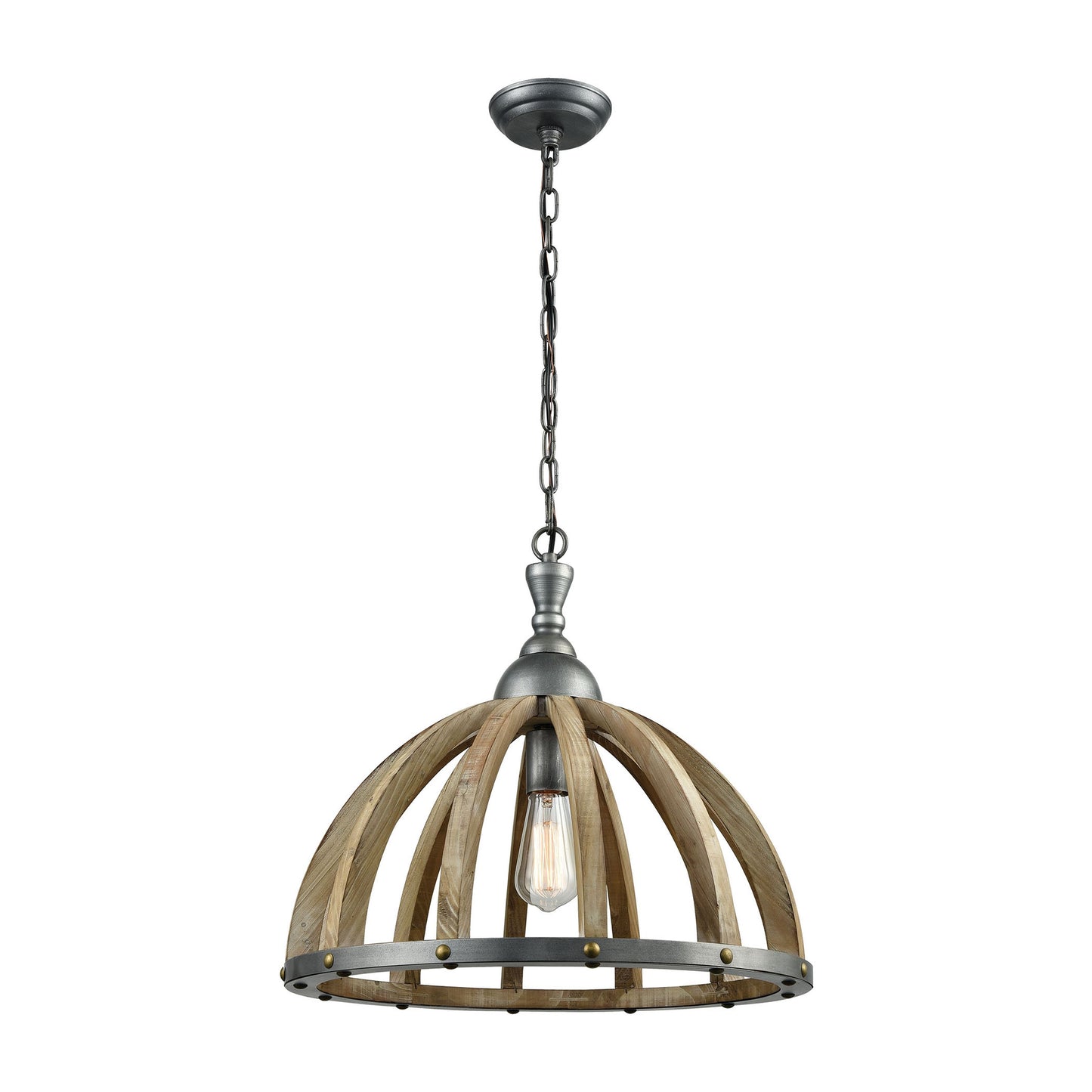 3215-015 - Barnstorm 20'' Wide 1-Light Pendant - Wood Tone