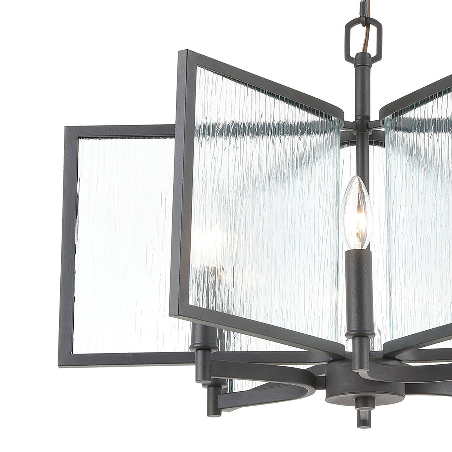 32457/5 - Abaca 34'' Wide 5-Light Chandelier - Textured White